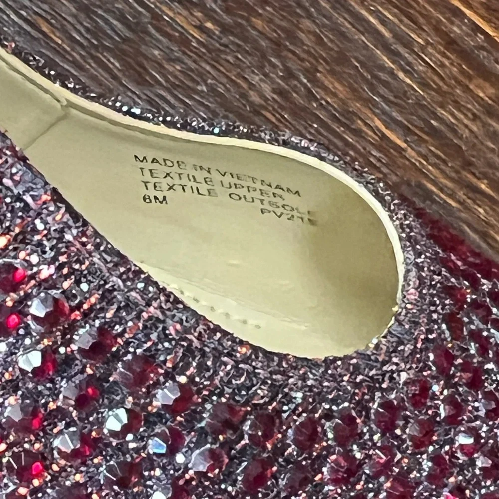 Michael Kors Red Rhinestone Studded Heels